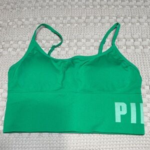 PINK Victoria's Secret Vibrant Green Sports Bra